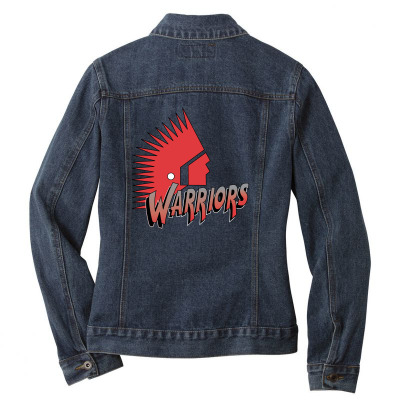 Moose Jaw Warriors Ladies Denim Jacket Designed By Ava Amey