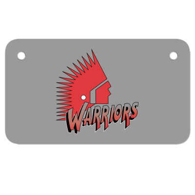 Moose Jaw Warriors Motorcycle License Plate Designed By Ava Amey