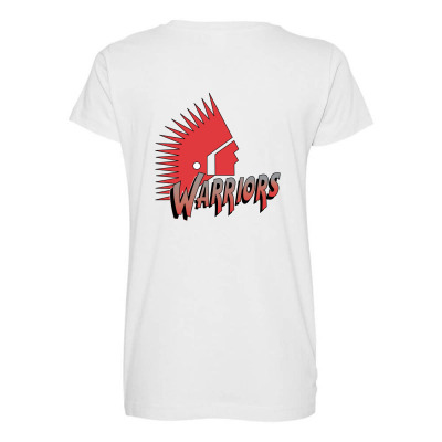 Moose Jaw Warriors Maternity Scoop Neck T-shirt Designed By Ava Amey
