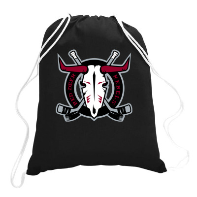 Red Deer Rebels Drawstring Bags Designed By Ava Amey