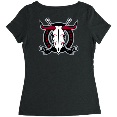 Red Deer Rebels Women's Triblend Scoop T-shirt Designed By Ava Amey