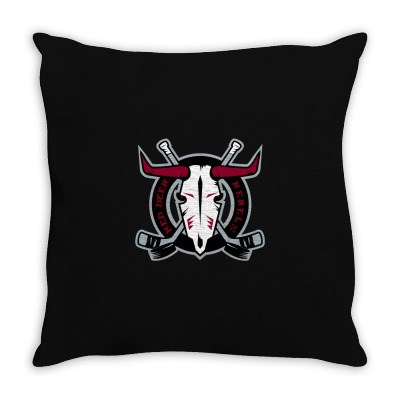 Red Deer Rebels Throw Pillow Designed By Ava Amey