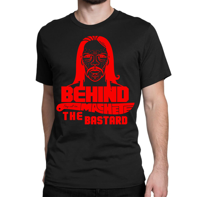 Machete Red ( Behind The Bastards ) Classic T-shirt by Carol Cullen | Artistshot