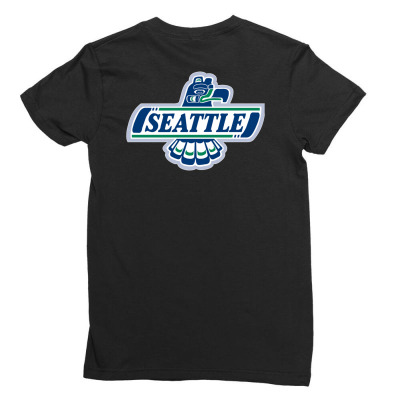 Seattle Thunderbirds Ladies Fitted T-shirt Designed By Ava Amey