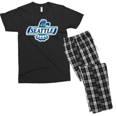 Seattle Thunderbirds Men's T-shirt Pajama Set Designed By Ava Amey