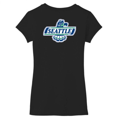 Seattle Thunderbirds Women's V-neck T-shirt Designed By Ava Amey