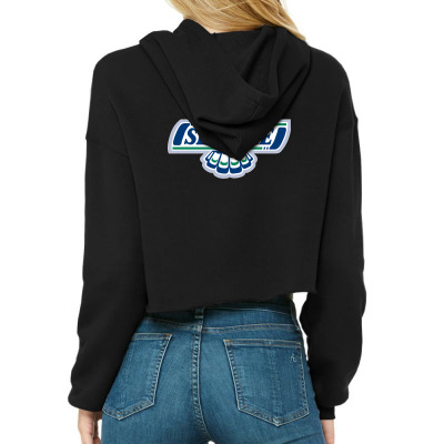 Seattle Thunderbirds Cropped Hoodie Designed By Ava Amey