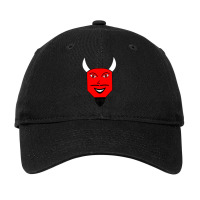 Cartoon Satan Face Adjustable Cap | Artistshot