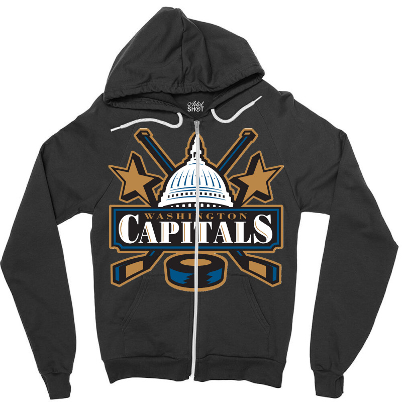 Capitals Washingtonvintage Zipper Hoodie by ThomasMNykamp | Artistshot