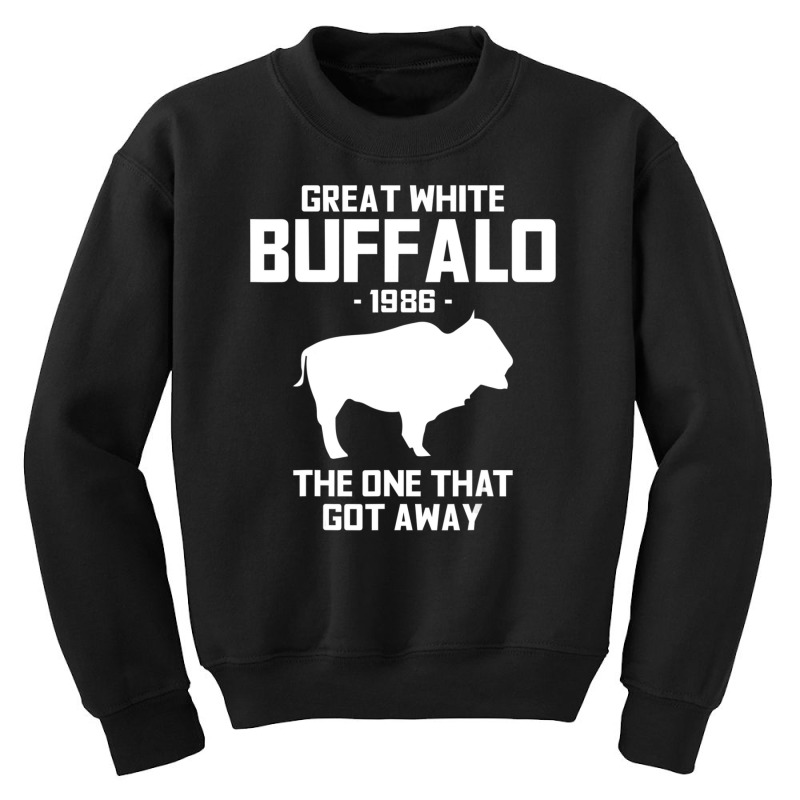 Great White Buffalo The One That Got Away Tees Youth Sweatshirt by Min03 | Artistshot