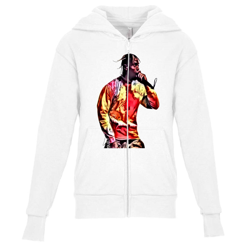 Travis Scott Youth Zipper Hoodie | Artistshot