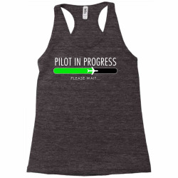 pilot in progress pilot training flight school gift Racerback Tank | Artistshot