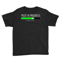 Pilot In Progress Pilot Training Flight School Gift Youth Tee | Artistshot