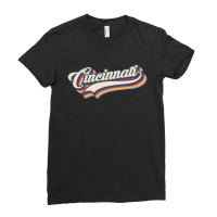 I Love Cincinnati City Usa Retro Vintage Ladies Fitted T-shirt | Artistshot