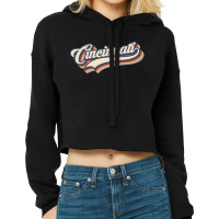 I Love Cincinnati City Usa Retro Vintage Cropped Hoodie | Artistshot