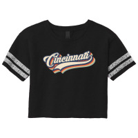 I Love Cincinnati City Usa Retro Vintage Scorecard Crop Tee | Artistshot