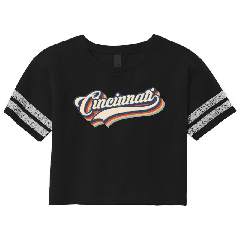 I Love Cincinnati City Usa Retro Vintage Scorecard Crop Tee by HydraAntBoxing | Artistshot