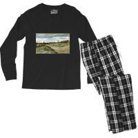 Vincent Van Gogh Bleaching Ground At Scheveningen Men's Long Sleeve Pajama Set | Artistshot