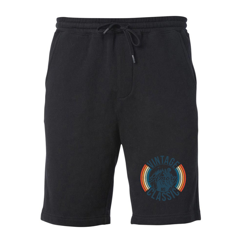 I Love Amory Mississippi Retro Vintage Classic Limited Edition Fleece Short by hardrollsjudo | Artistshot