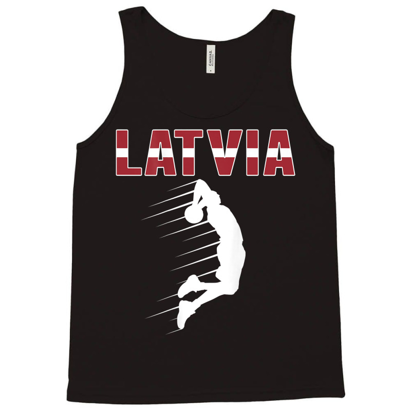 Proud Latvia Basketball Fans Jersey Latvian Flag Baller Team T Shirt Tank Top by cm-arts | Artistshot