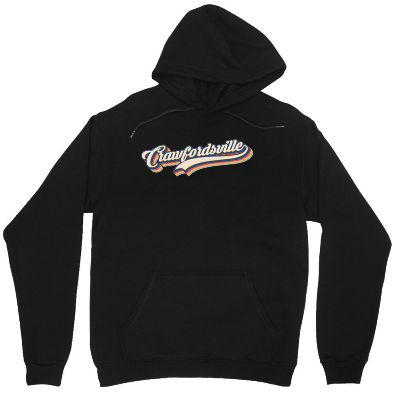 I Love Crawfordsville City Usa Retro Vintage Unisex Hoodie by HydraAntBoxing | Artistshot