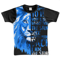 I'm The Storm Strong Women Type 1 Diabetes Warrior Blue Lion Graphic Youth T-shirt | Artistshot