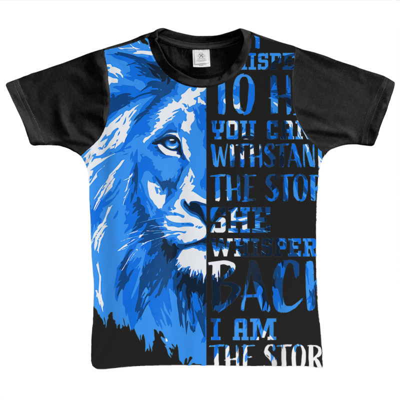 I'm The Storm Strong Women Type 1 Diabetes Warrior Blue Lion Graphic Youth T-shirt | Artistshot