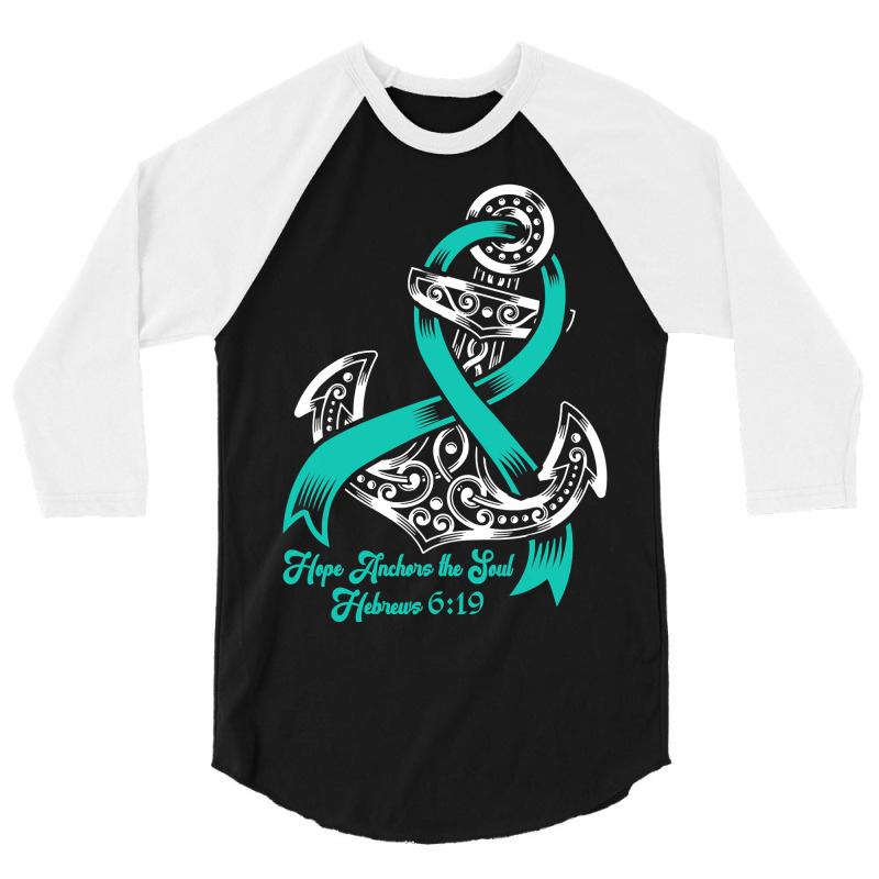 Myasthenia Gravis Awareness  Hope Anchors The Soul 3/4 Sleeve Shirt | Artistshot