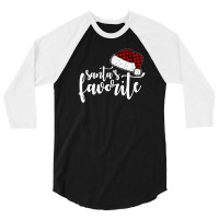 Santa's Favorite For Dark 3/4 Sleeve Shirt | Artistshot