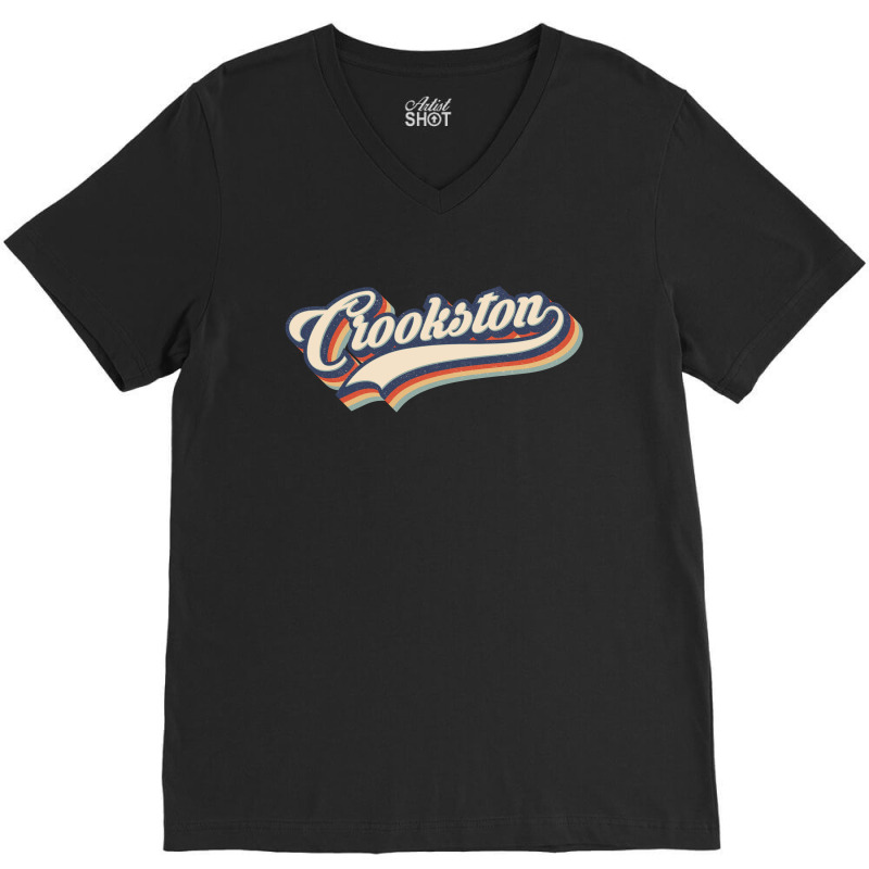 I Love Crookston City Usa Retro Vintage V-Neck Tee by HydraAntBoxing | Artistshot