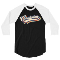 I Love Crookston City Usa Retro Vintage 3/4 Sleeve Shirt | Artistshot