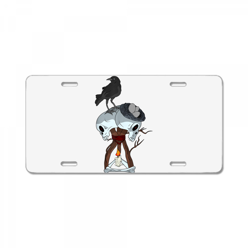 Skull Hex Crow Video Game License Plate | Artistshot