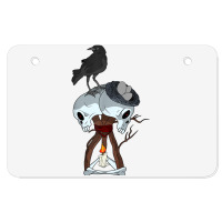 Skull Hex Crow Video Game Atv License Plate | Artistshot