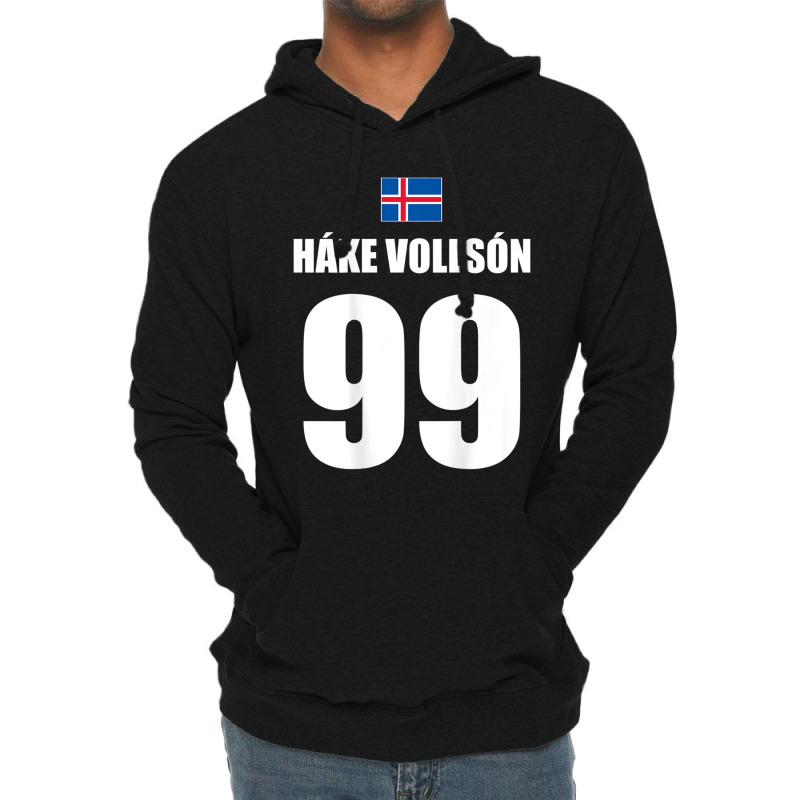 Hake Vollson 99 Sauftrikot Island Namen Fußball Partyurlaub Lightweight Hoodie | Artistshot