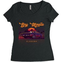 Bay Minette Alabama Retro Vintage 80s 90s Muscle Cars Retrowave Aesthe Women's Triblend Scoop T-shirt | Artistshot