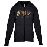 Peace Love Native Blood Native American Youth Zipper Hoodie | Artistshot