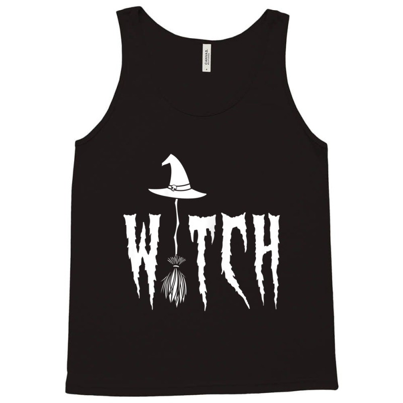 Women's Witch's Hat, Broom, Witches, Witches, Halloween, Wicca, Coven Tank Top | Artistshot