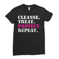 Vintage Cleanse Treat Protect Facialist Skincare Esthetician T Shirt Ladies Fitted T-shirt | Artistshot