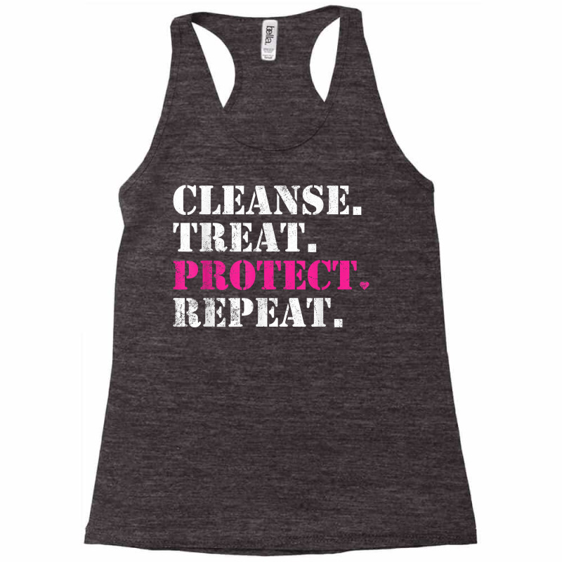 Vintage Cleanse Treat Protect Facialist Skincare Esthetician T Shirt Racerback Tank | Artistshot