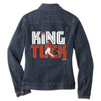 Officially Licensed Kyle Tucker ,  King Tuck Ladies Denim Jacket | Artistshot