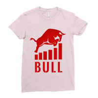 Market Bull Trading Shares Ladies Fitted T-shirt | Artistshot