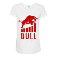 Market Bull Trading Shares Maternity Scoop Neck T-shirt | Artistshot