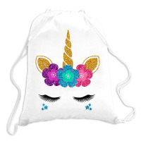 Womens Unicorn Face Halloween Costume Idea And Birthday Outfit Tank To Drawstring Bags | Artistshot