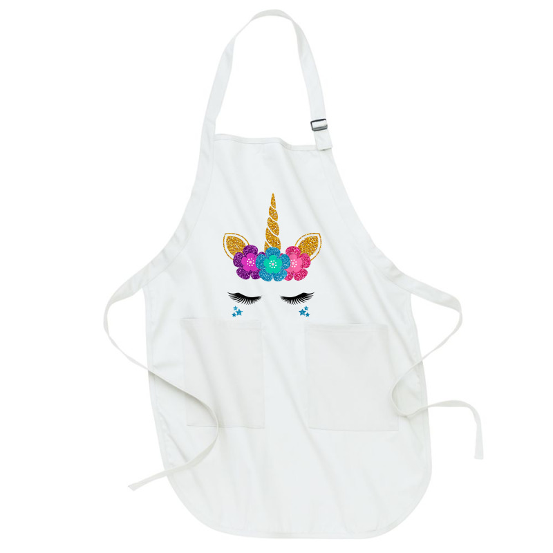 Womens Unicorn Face Halloween Costume Idea And Birthday Outfit Tank To Full-Length Apron by cm-arts | Artistshot