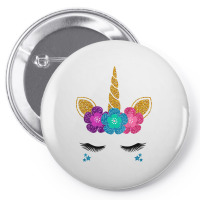 Womens Unicorn Face Halloween Costume Idea And Birthday Outfit Tank To Pin-back Button | Artistshot