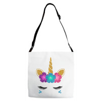 Womens Unicorn Face Halloween Costume Idea And Birthday Outfit Tank To Adjustable Strap Totes | Artistshot