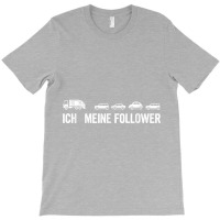 Men's With German Text Ich Meine Follower (ich Meine Follower), Black, T-shirt | Artistshot