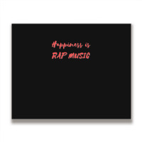 Happiness Is Rap Music Metal Print Horizontal | Artistshot