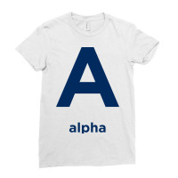 A Is For Alpha Ladies Fitted T-shirt | Artistshot