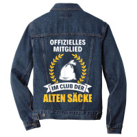 Alter Sack Birthday Grandpa Rentner Club Der Old Sacks Men Denim Jacket | Artistshot